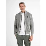 Lerros - Gebreid vest - Heren - 259 PLATINUM GREY - Katoen - 24O5546
