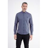 Crispy Blue - Overhemd - Met Grafisch Patroon - Knoopsluiting