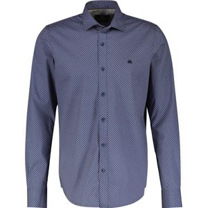 Crispy Blue - Overhemd - Met Grafisch Patroon - Knoopsluiting