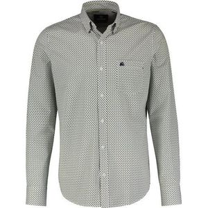 Lerros - Overhemd - Groen - 97% Katoen 3% Elastaan
