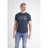 LERROS T-Shirt LERROS Unifarbenes T-Shirt mit Print