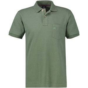 Lerros - Poloshirt - Sage Green - Katoen - Korte Mouwen