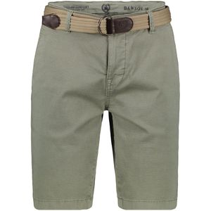 Lerros Chino Bermuda Tinted Grey met Riem
