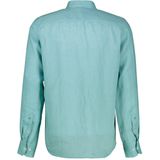 Overhemden - Coastal Blue - 55% Linnen 45% Katoen - Knoopsluiting