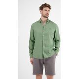 Overhemden - Sage Green - 55% Linnen 45% Katoen - Knoopsluiting