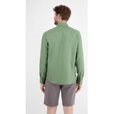 Overhemden - Sage Green - 55% Linnen 45% Katoen - Knoopsluiting