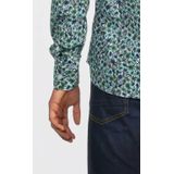 Overhemd - Sage Green - Katoen - Knoopsluiting - Lange Mouwen