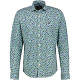 Overhemd - Sage Green - Katoen - Knoopsluiting - Lange Mouwen