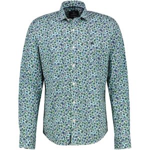 Overhemden - Sage Green - 97% Katoen, 3% Elastaan - Knoopsluiting