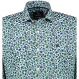 Lerros - Overhemd - Groen - Katoen/Elastaan - Regular Fit