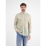 Overhemden - Wit - 55% Linnen 45% Katoen - Knoopsluiting