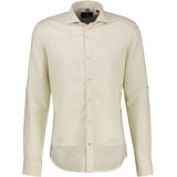 Overhemden - Wit - 55% Linnen 45% Katoen - Knoopsluiting