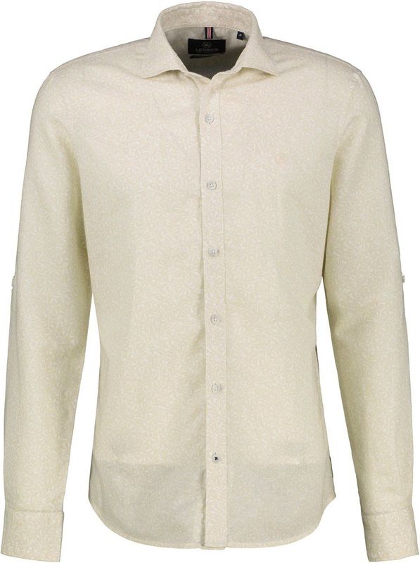 Overhemden - Wit - 55% Linnen 45% Katoen - Knoopsluiting