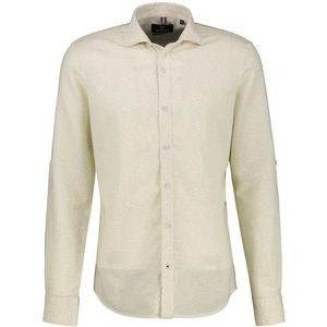 Lerros - Overhemd - Wit - 55% Linnen 45% Katoen