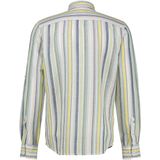 Lerros - Casual Overhemd - Wit - 55% Linnen 45% Katoen