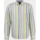 Lerros - Casual Overhemd - Wit - 55% Linnen 45% Katoen