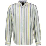 Lerros - Casual Overhemd - Wit - 55% Linnen 45% Katoen