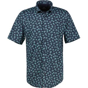 Coastal Blue - Overhemd - 100% Katoen - Knoopsluiting - Korte Mouwen