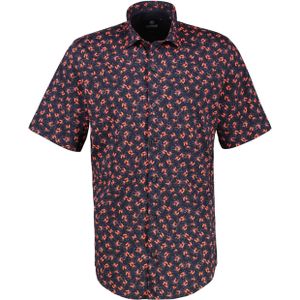 Classic Navy - Overhemd - 100% Katoen - Knoopsluiting - Korte Mouwen