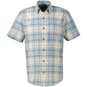 Lerros - Geruit Overhemd - Kleur Coastal Blue - 60% Polyester 40% Katoen