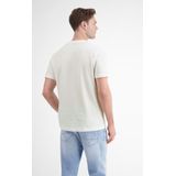 T-Shirt mit Strukturmuster und Rundhalsausschnitt
