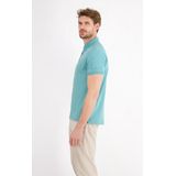 Lerros - Polo - Blauw - Katoen/Elastaan