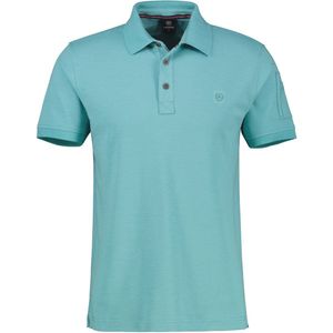 Lerros - Polo - Blauw - Katoen/Elastaan