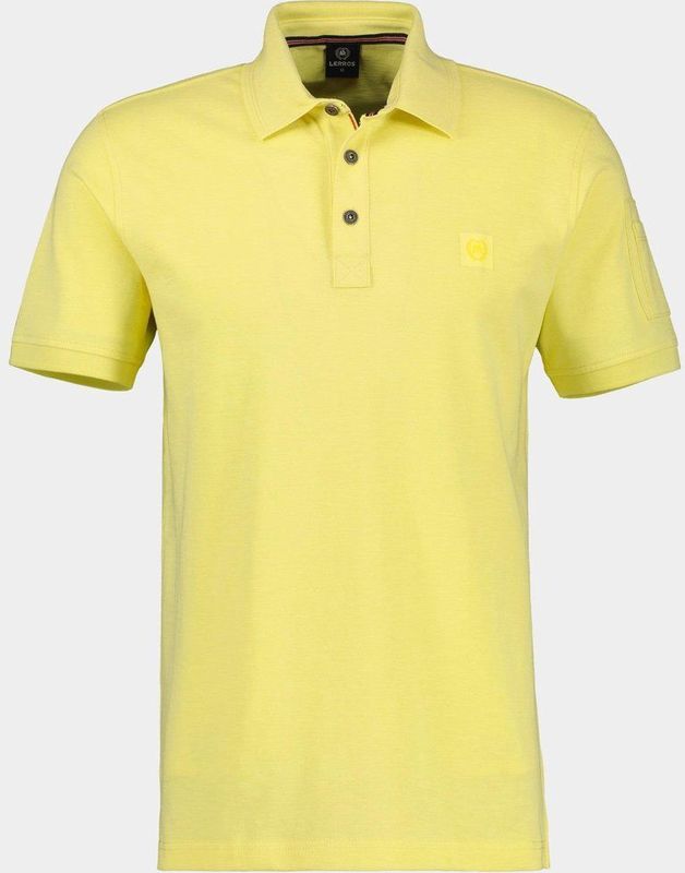 Poloshirt - Faded Yellow - 95% Katoen, 5% Elastaan