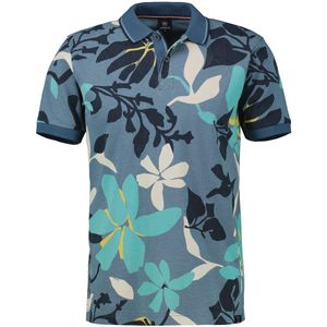 Poloshirt - Crispy Blue - Polokraag - Korte Mouwen - All-over Print