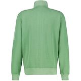 Sage Green - Sweatvest - 100% Katoen - Ritssluiting - Staande Kraag