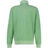 Sage Green - Sweatvest - 100% Katoen - Ritssluiting - Staande Kraag