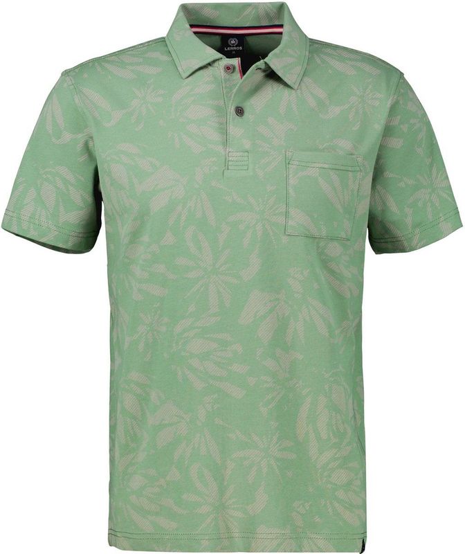 Lerros Heren polo 25332281 612 sage green