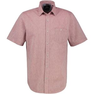 Lerros - Herenoverhemd - Earth Red - Katoen/Linnen