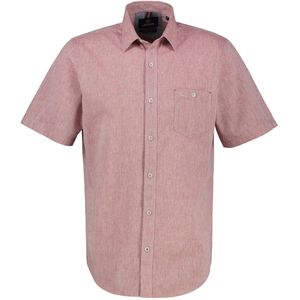 Lerros - Herenoverhemd - Earth Red - 80% Katoen 20% Linnen