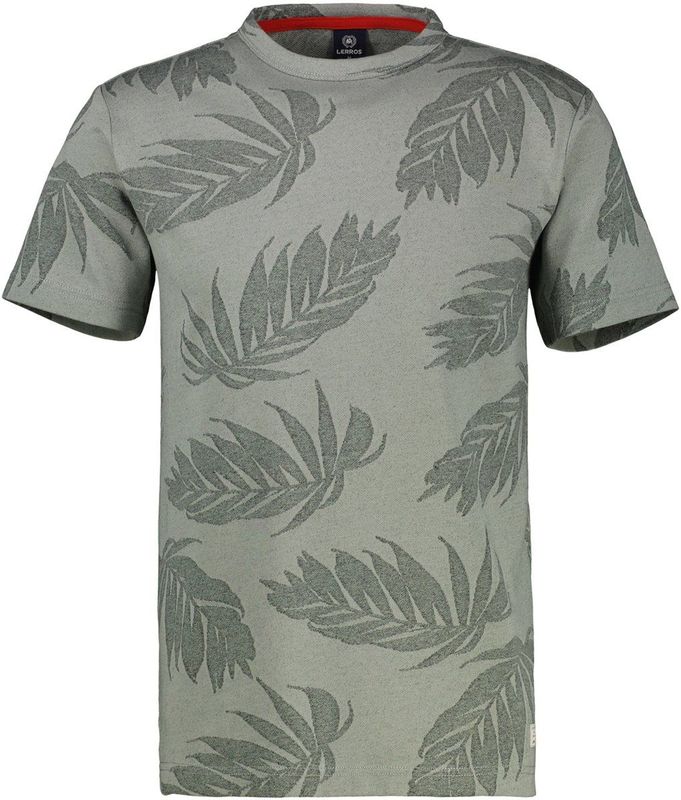 Lerros - LERROS - T-shirt - Tinted Grey - 80% Katoen, 20% Polyester