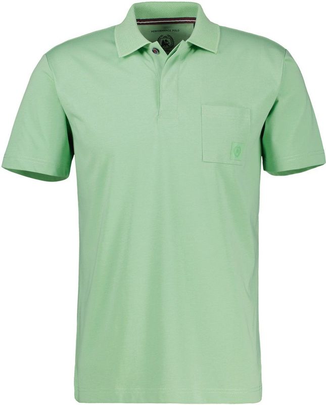 Poloshirt - Licht Pepermunt - Katoen/Polyester - Knoopsluiting