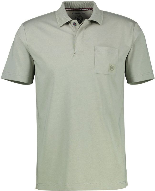 Poloshirt - Tinted Grey - Geborduurd Logo - Korte Mouwen