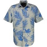 Lerros - Overhemd - Classic Navy - Korte Mouwen - Print All-Over