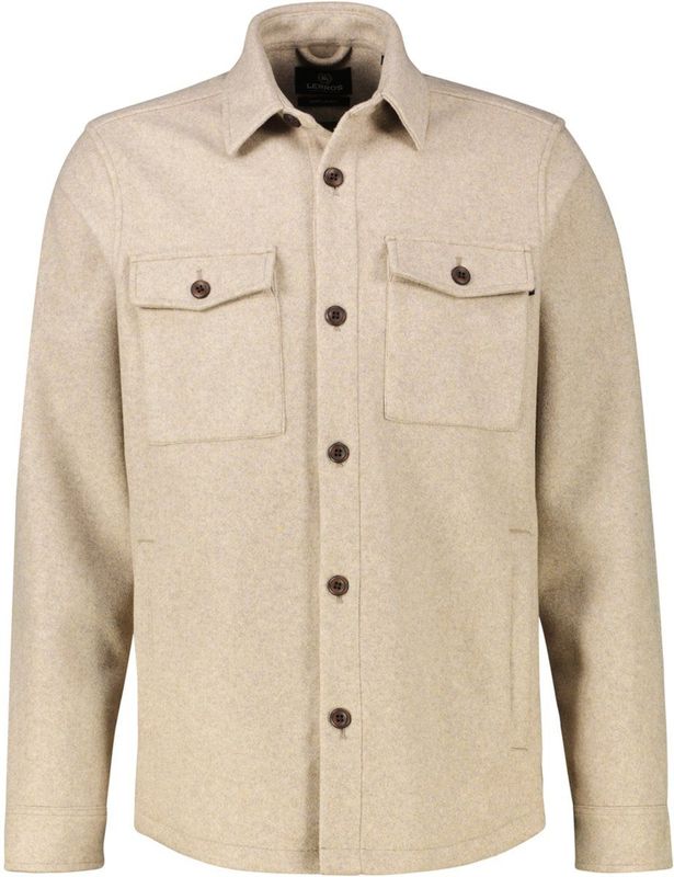 Lerros - Urban-Style Overhemdjas - Foam White - Lange Mouwen