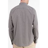 Lerros - Poplin Overhemd - Licht Koffie - Lange Mouwen - Knoopsluiting