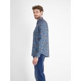 Lerros - FLOWERS - Overhemd - Storm blue - Lange Mouwen