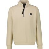 Lerros - Sweatshirt - Fjord Blue - Met Geborduurd Logo - Schipperskraag