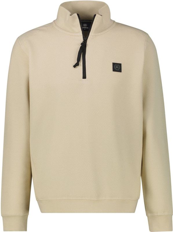 Lerros - Sweatshirt - Fjord Blue - Met Geborduurd Logo - Schipperskraag