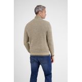 Lerros - Gebreide Trui - Tender Beige - Met Kabelpatroon en Colkraag