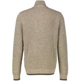 Lerros - Gebreide Trui - Tender Beige - Met Kabelpatroon en Colkraag