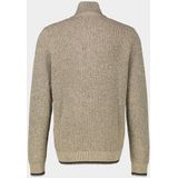 Lerros - Gebreide Trui - Tender Beige - Met Kabelpatroon en Colkraag