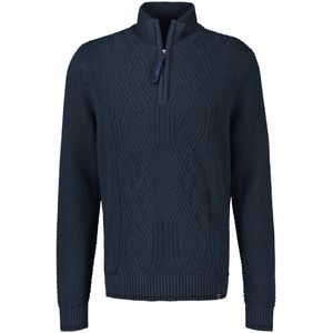 Lerros - Schipperstrui - Classic Navy - Met Kabelpatroon