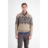 Lerros - Schipperstrui - Tender Beige Melange - Met Noors Motief
