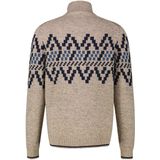 Lerros - Schipperstrui - Tender Beige Melange - Met Noors Motief