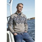 Lerros - Schipperstrui - Tender Beige Melange - Met Noors Motief